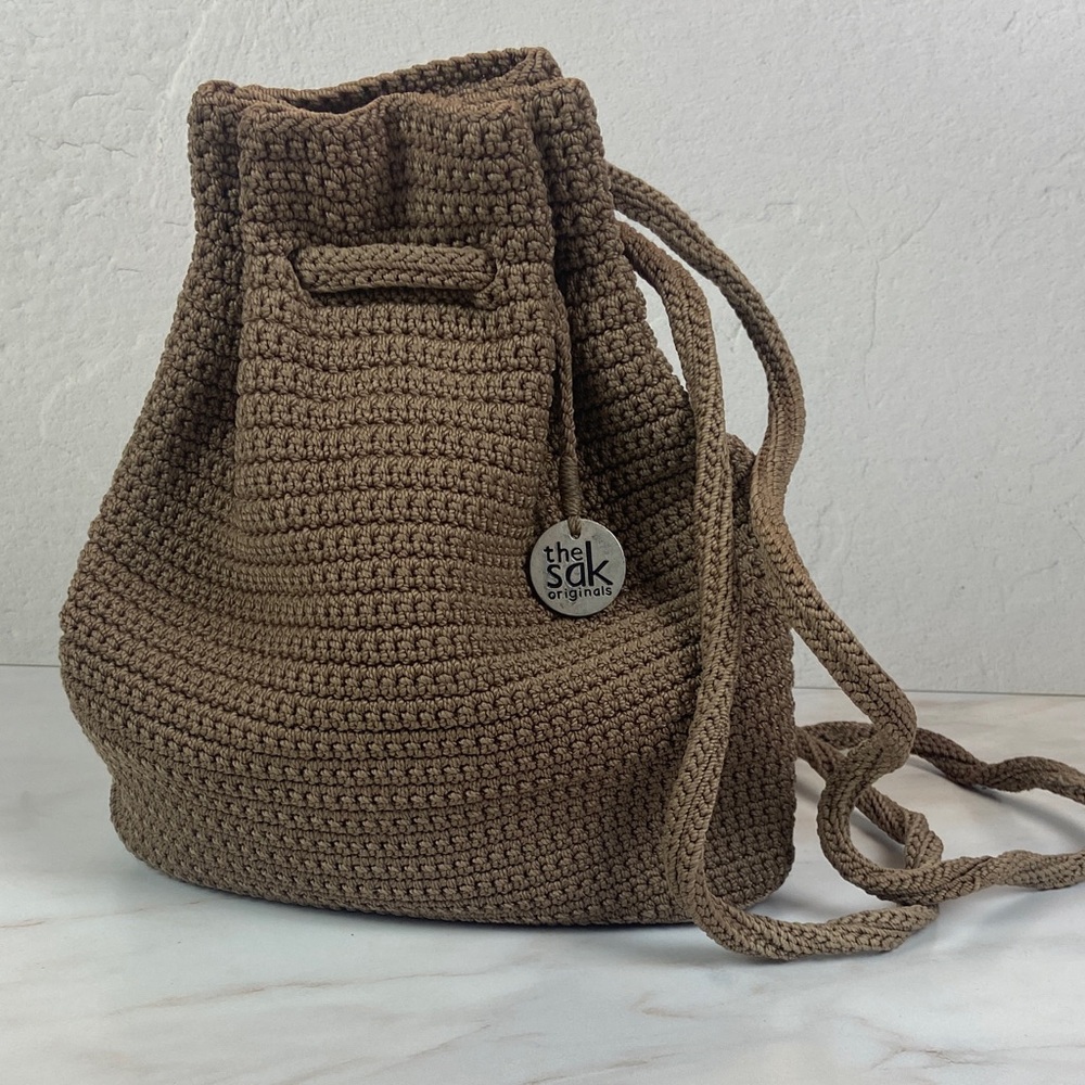 The Sak Tan Crochet Backpack - Picture 6 of 7